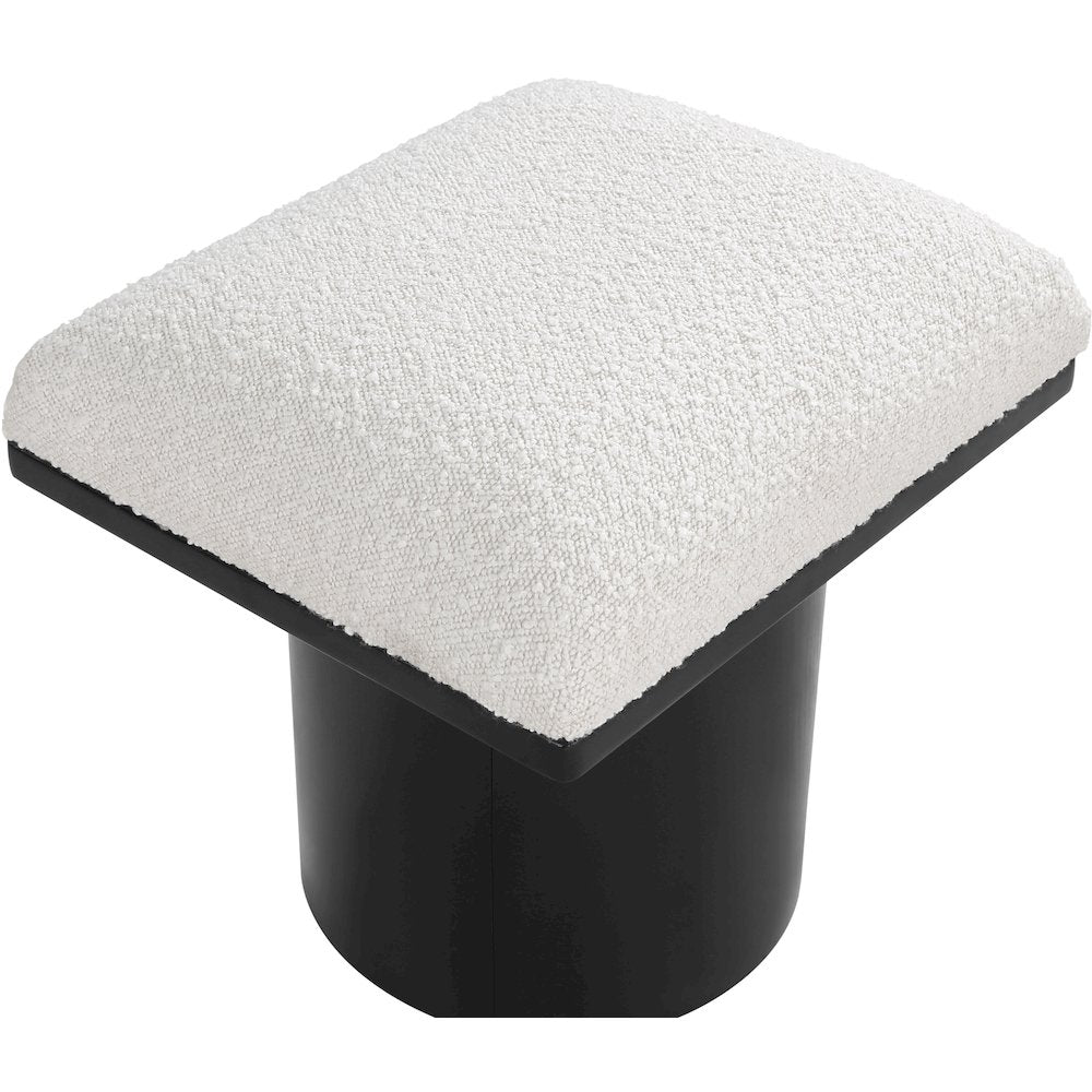 Pavilion Cream Boucle Fabric Bench/Stool