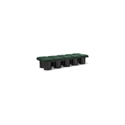 Pavilion Green Boucle Fabric Bench