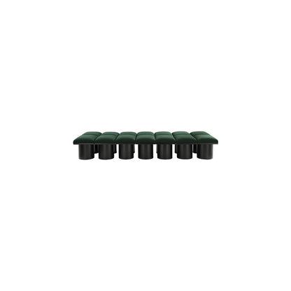 Pavilion Green Boucle Fabric Bench