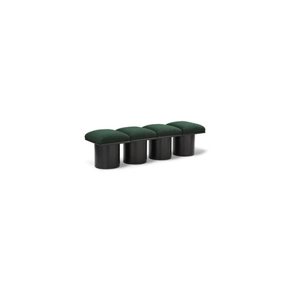 Pavilion Green Boucle Fabric Bench