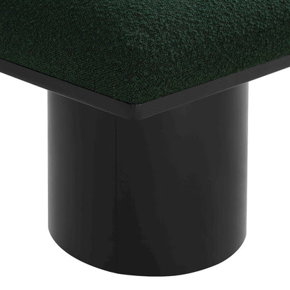 Pavilion Green Boucle Fabric Bench