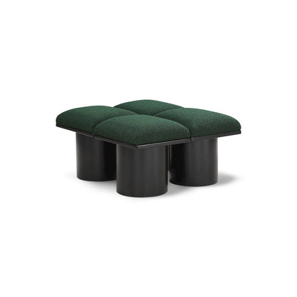 Pavilion Green Boucle Fabric Bench