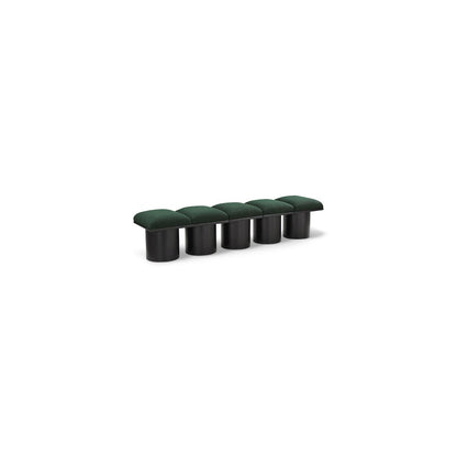 Pavilion Green Boucle Fabric Bench