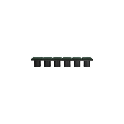 Pavilion Green Boucle Fabric Bench