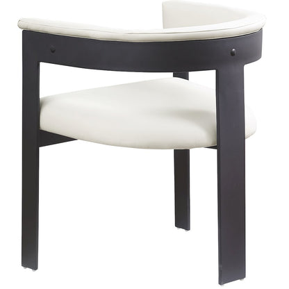 Romeo Cream Vegan Leather Dining Chair, Set of 2