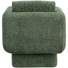 Alessandra Green Chenille Fabric Swivel Accent Chair