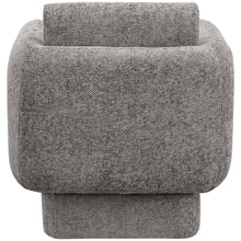 Alessandra Grey Chenille Fabric Swivel Accent Chair