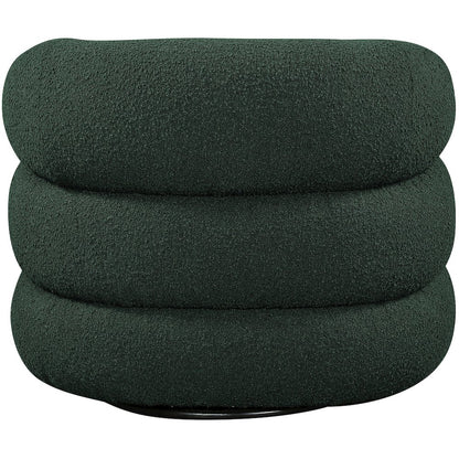Roxbury Green Boucle Fabric Swivel Accent Chair