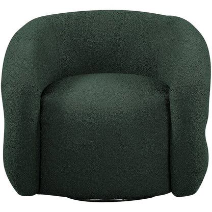 Roxbury Green Boucle Fabric Swivel Accent Chair