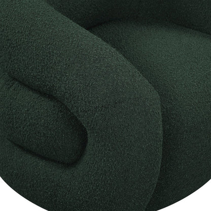 Roxbury Green Boucle Fabric Swivel Accent Chair