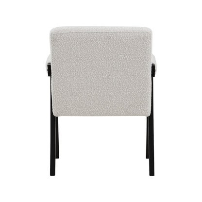 Woodloch Cream Boucle Fabric Accent Chair