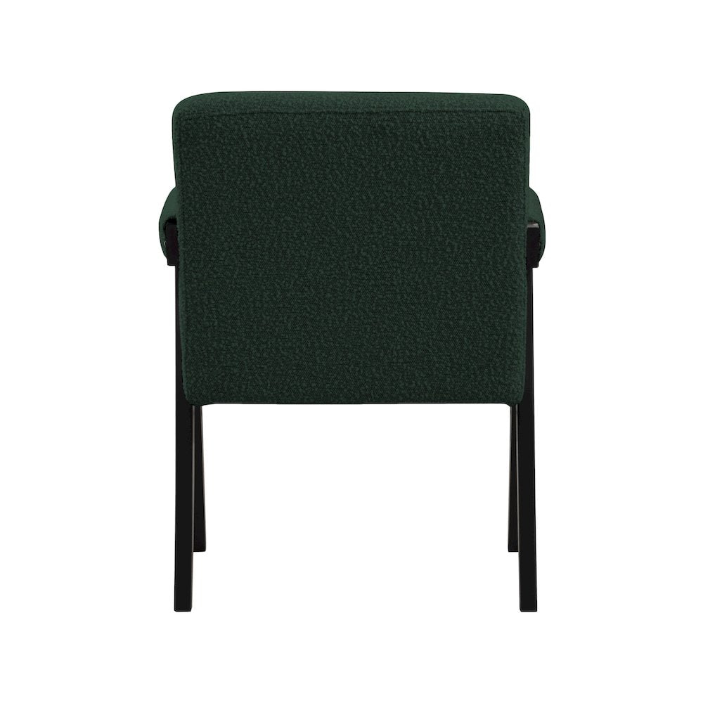 Woodloch Green Boucle Fabric Accent Chair