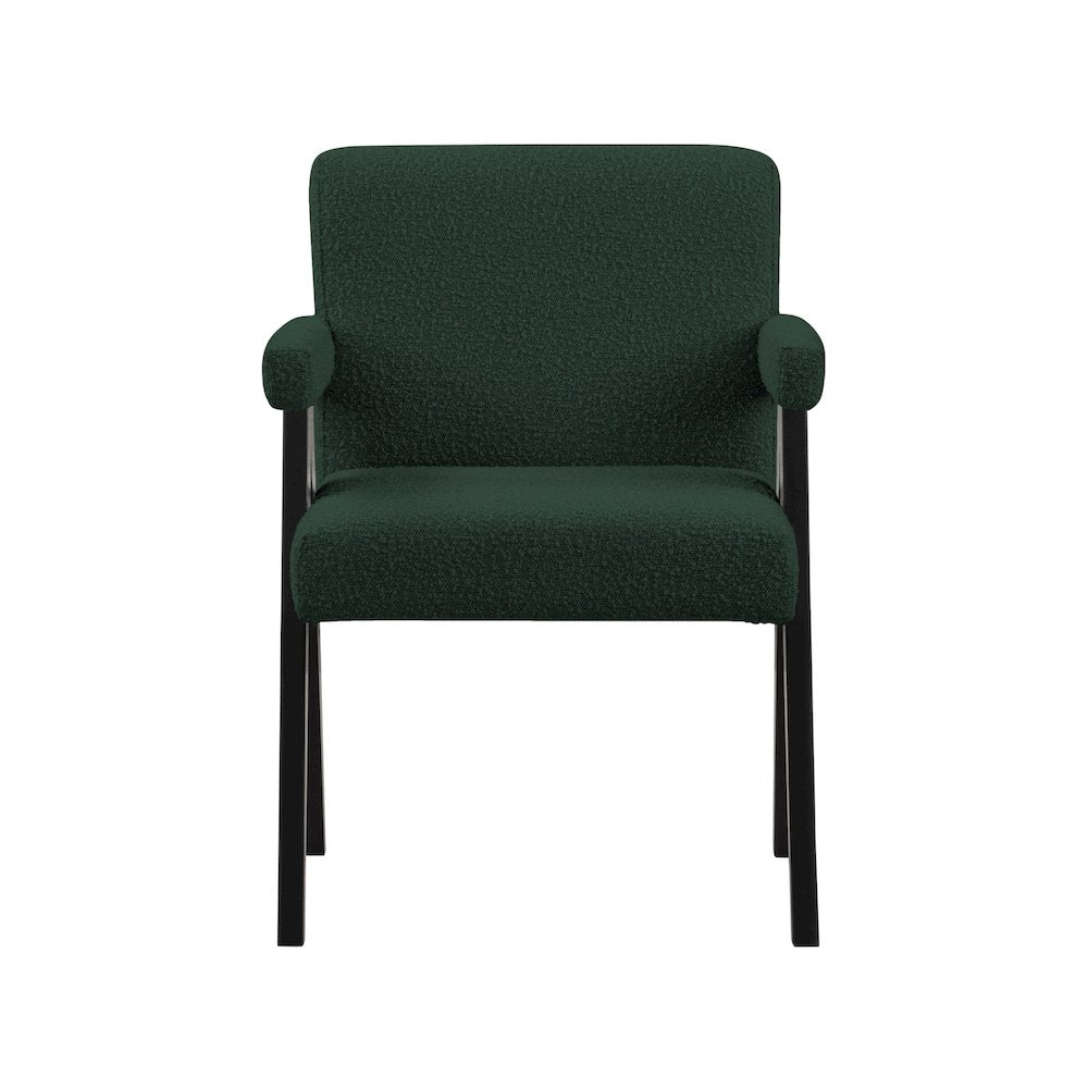 Woodloch Green Boucle Fabric Accent Chair