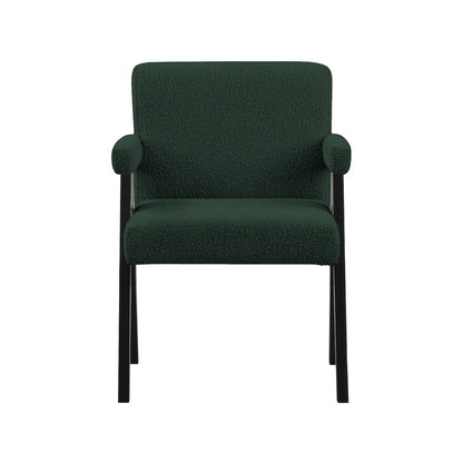 Woodloch Green Boucle Fabric Accent Chair