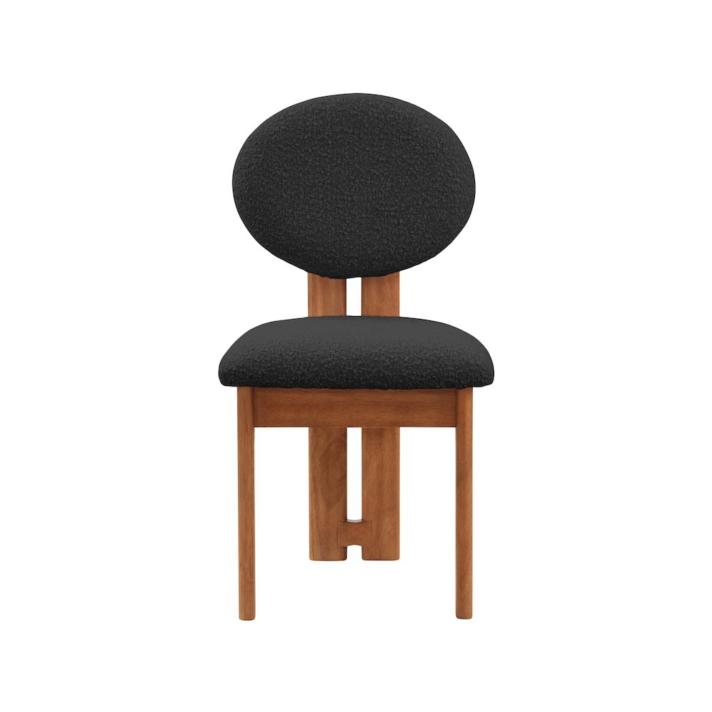 Napa Black Boucle Fabric Dining Chair, Set of 2