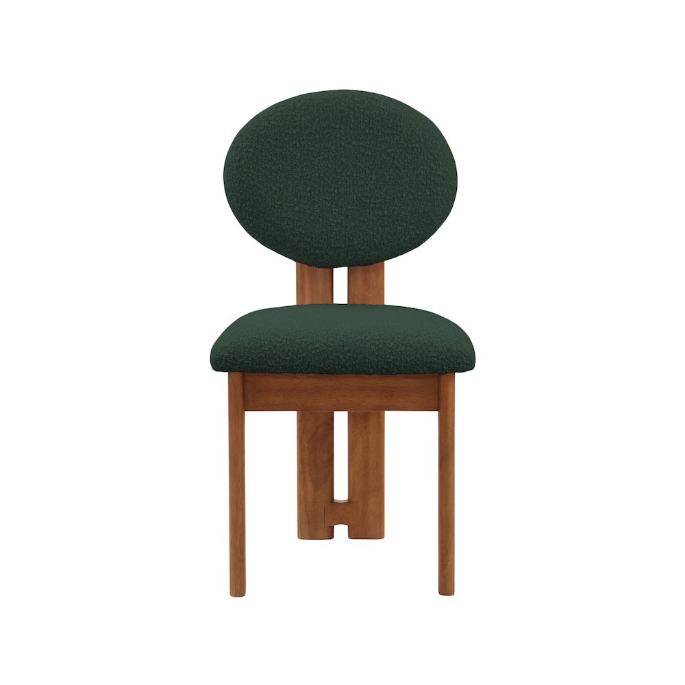 Napa Green Boucle Fabric Dining Chair, Set of 2