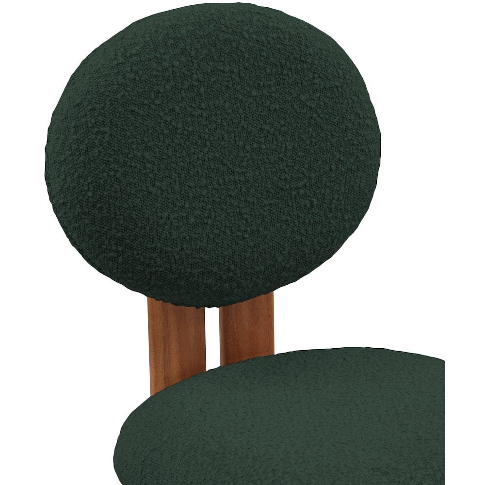 Napa Green Boucle Fabric Dining Chair, Set of 2