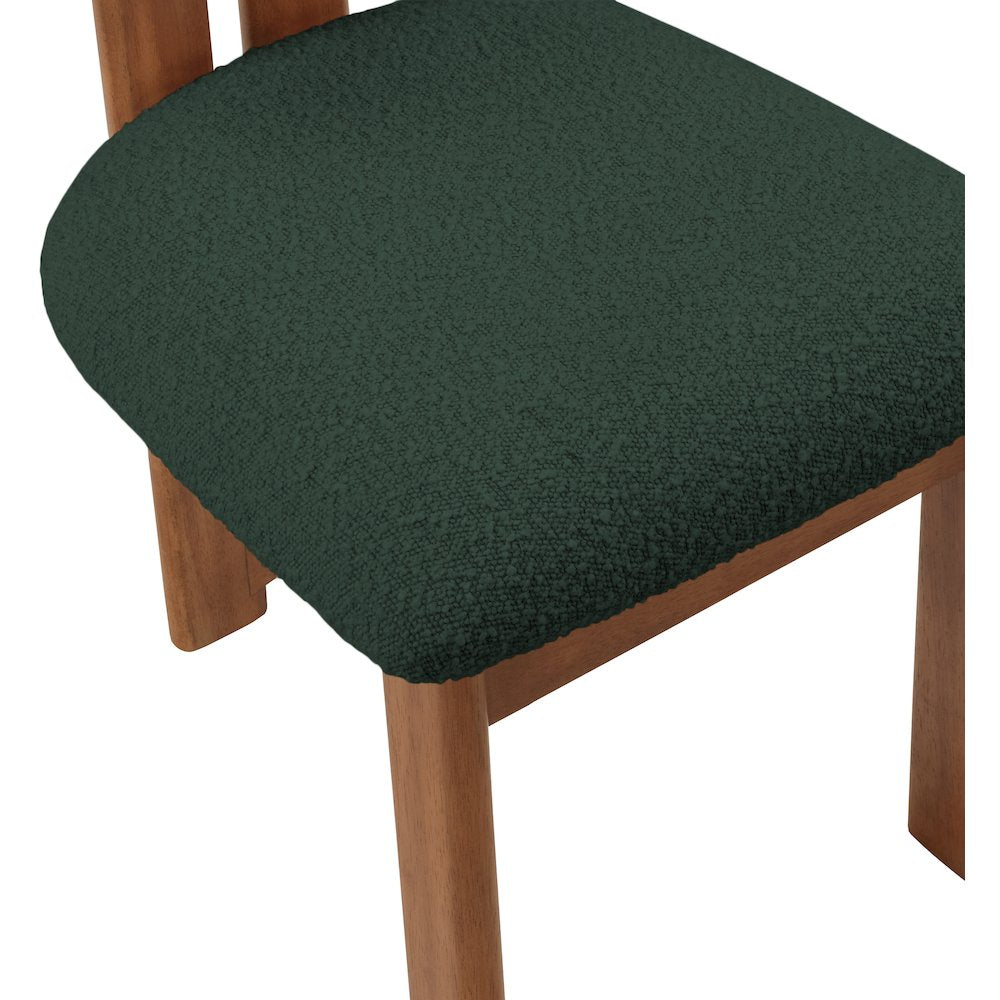 Napa Green Boucle Fabric Dining Chair, Set of 2