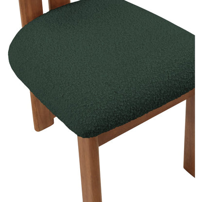 Napa Green Boucle Fabric Dining Chair, Set of 2