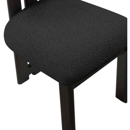 Napa Black Boucle Fabric Dining Chair, Set of 2
