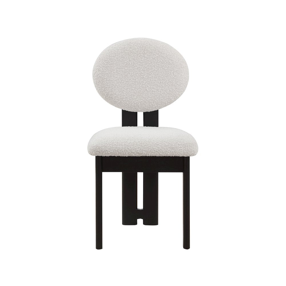 Napa Cream Boucle Fabric Dining Chair, Set of 2