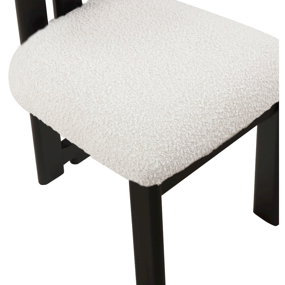 Napa Cream Boucle Fabric Dining Chair, Set of 2