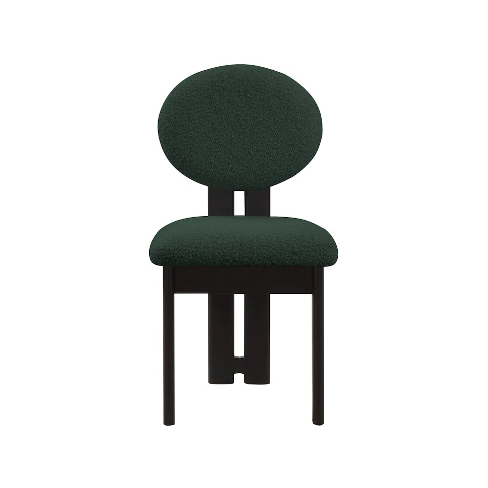 Napa Green Boucle Fabric Dining Chair, Set of 2