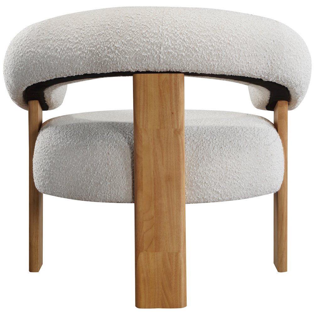 Winston Cream Boucle Fabric Accent Chair