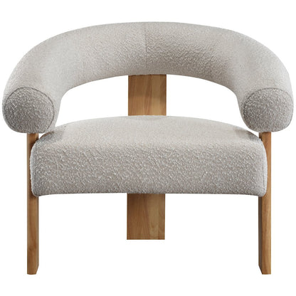 Winston Cream Boucle Fabric Accent Chair