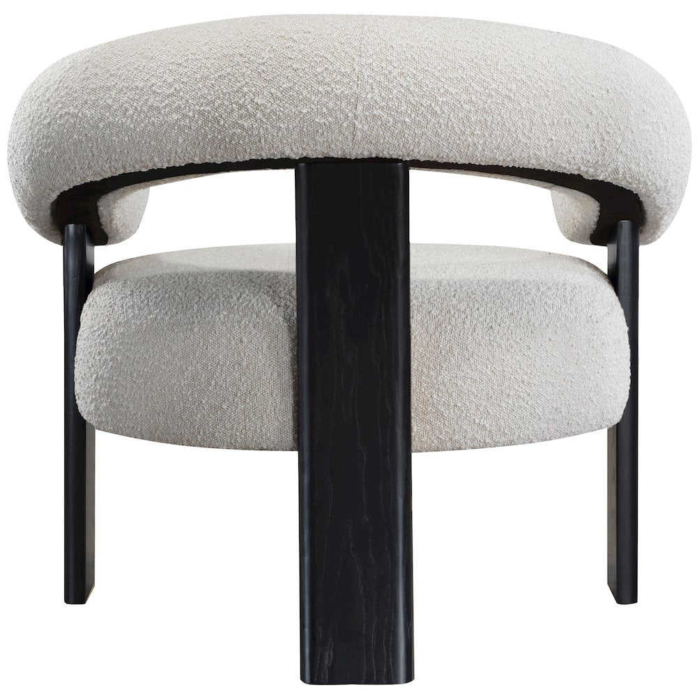 Winston Cream Boucle Fabric Accent Chair