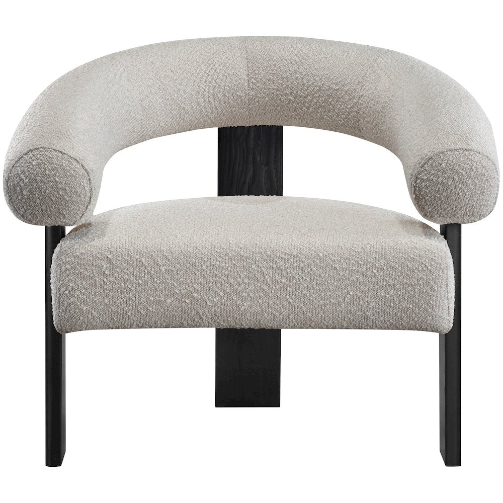 Winston Cream Boucle Fabric Accent Chair