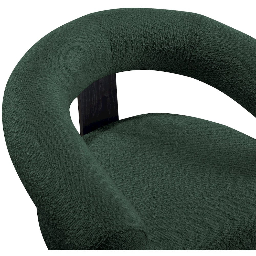 Winston Green Boucle Fabric Accent Chair