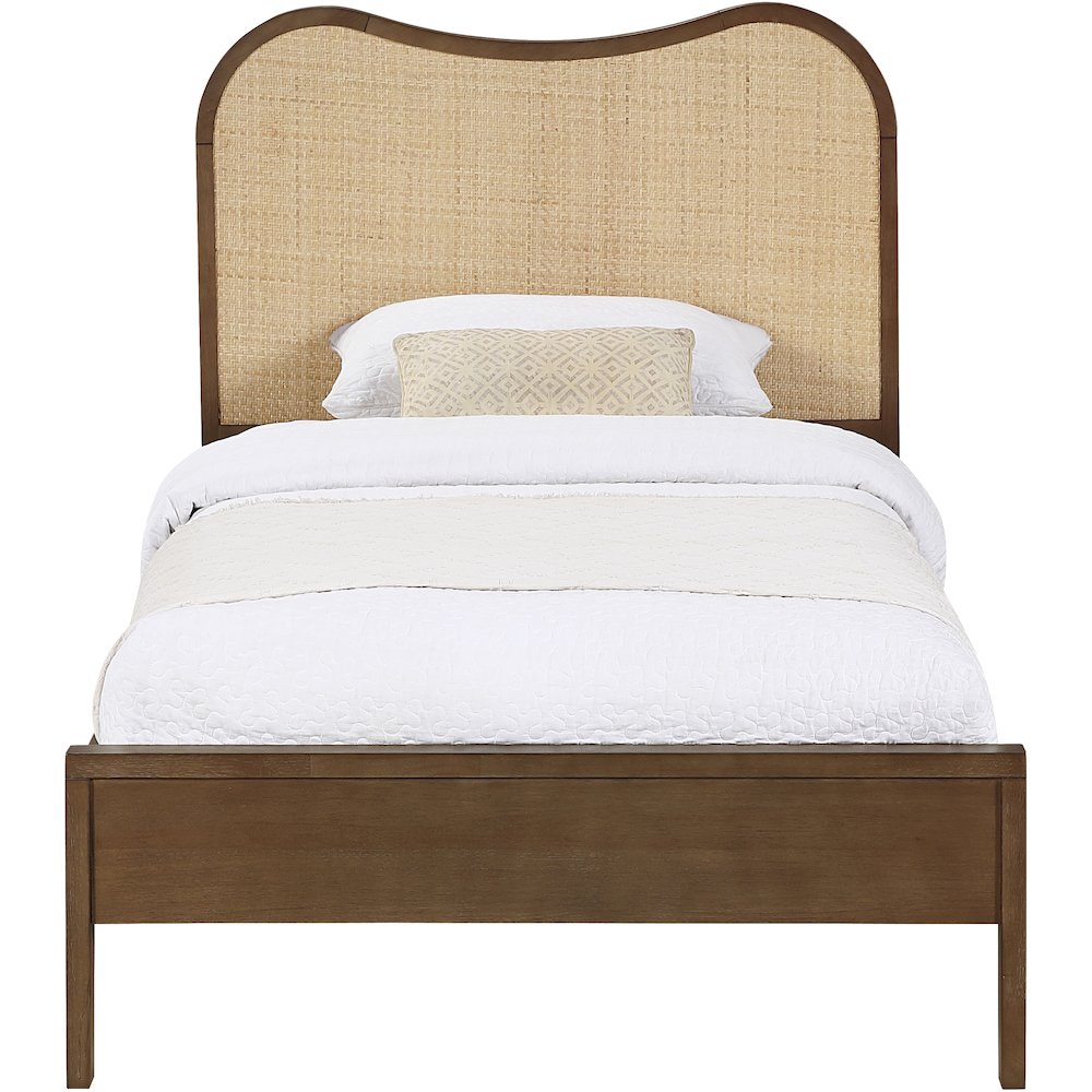 Windsor Brown Solid Wood Twin Bed (3 Boxes)