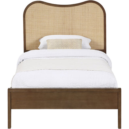 Windsor Brown Solid Wood Twin Bed (3 Boxes)