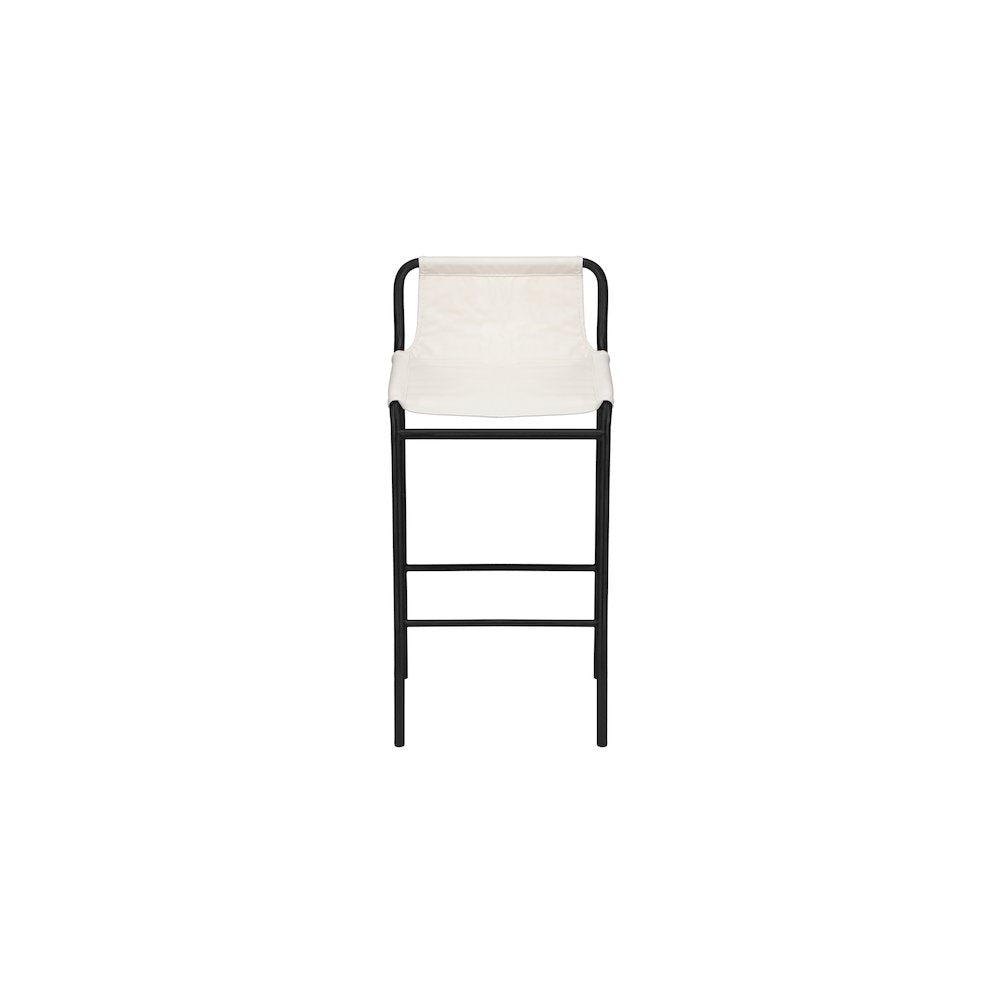 Dax Cream Vegan Leather Counter Stool
