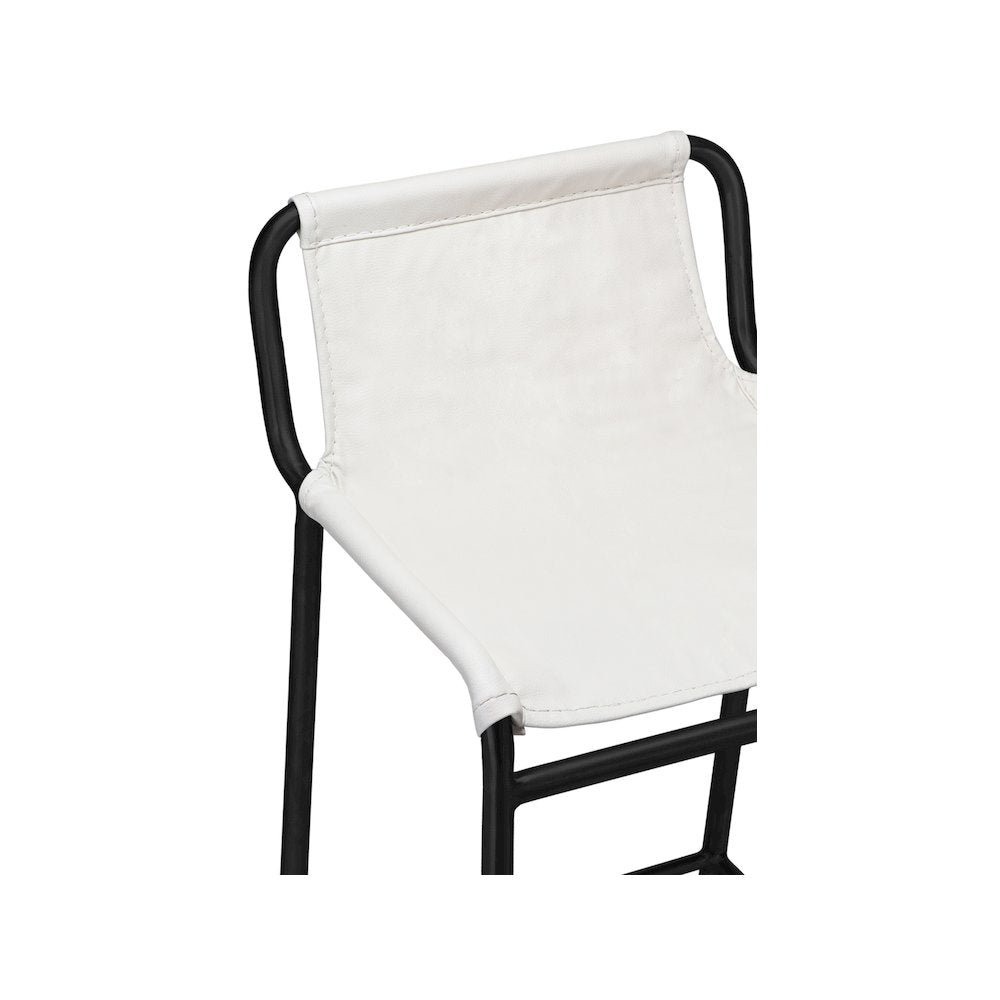 Dax Cream Vegan Leather Counter Stool