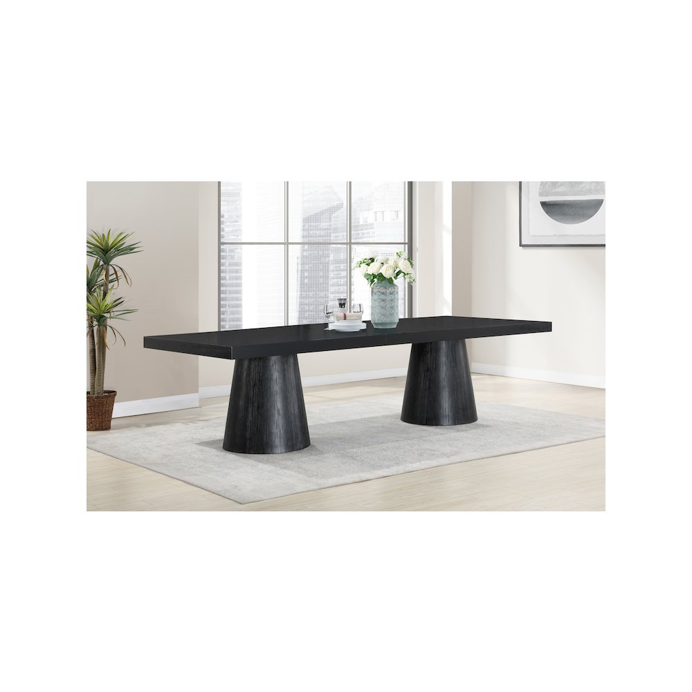 Tavolo Black Oak Veneer Dining Table