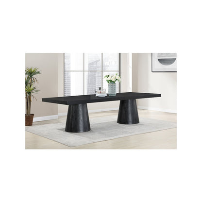 Tavolo Black Oak Veneer Dining Table