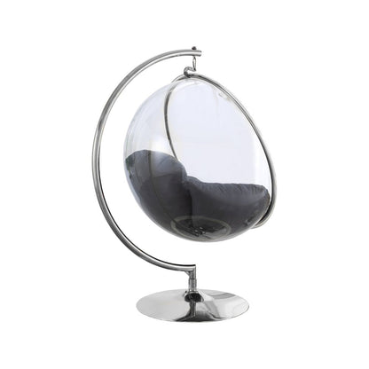 Luna Grey Durable Fabric Acrylic Swing Chair