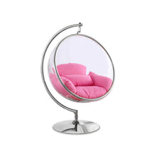 Luna Pink Durable Fabric Acrylic Swing Chair