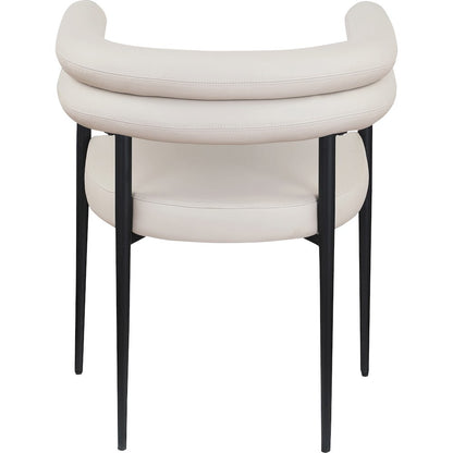 Lavina Taupe Vegan Leather Dining Chair, Set of 2