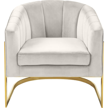 Carter Cream Velvet Accent Chair