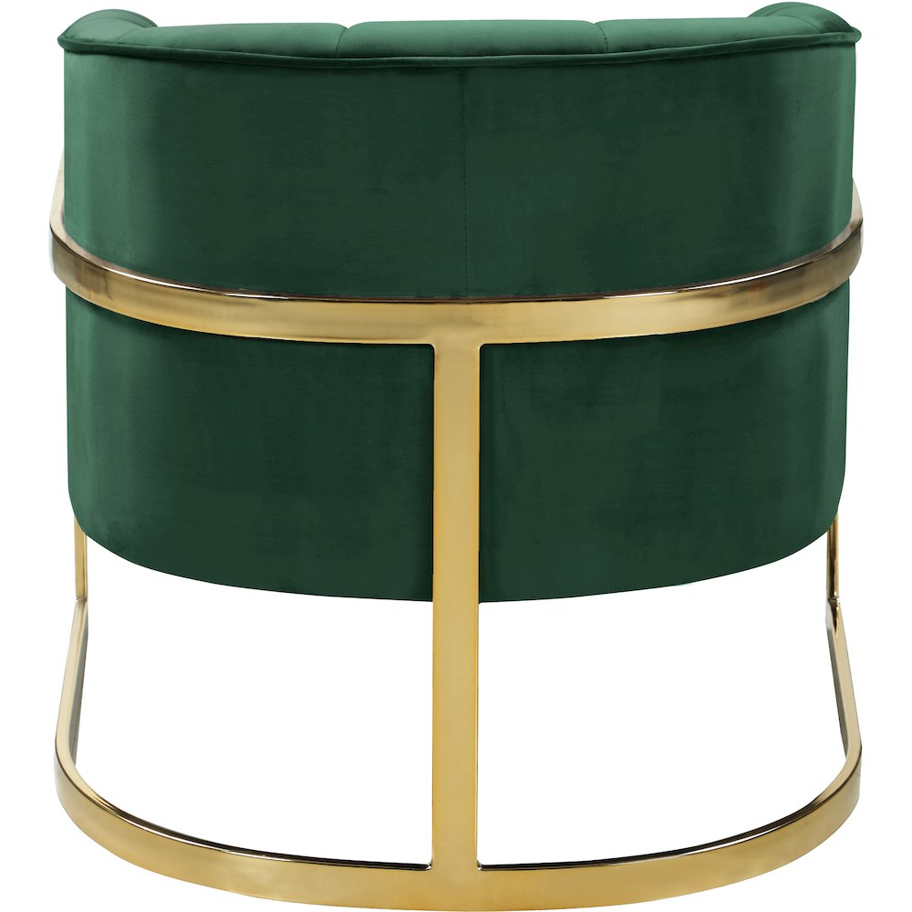 Carter Green Velvet Accent Chair