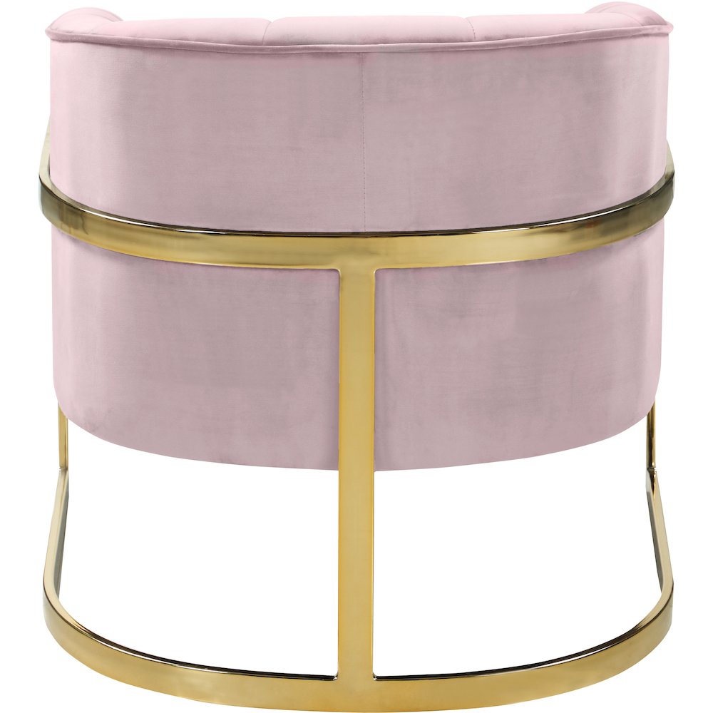 Carter Pink Velvet Accent Chair