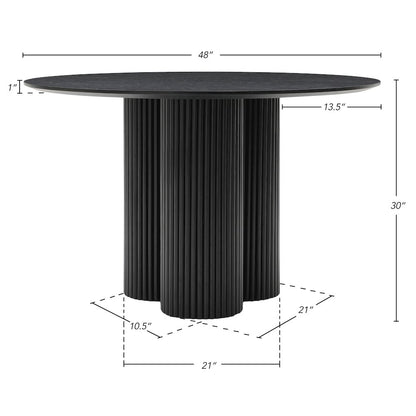 Simba Black Dining Table