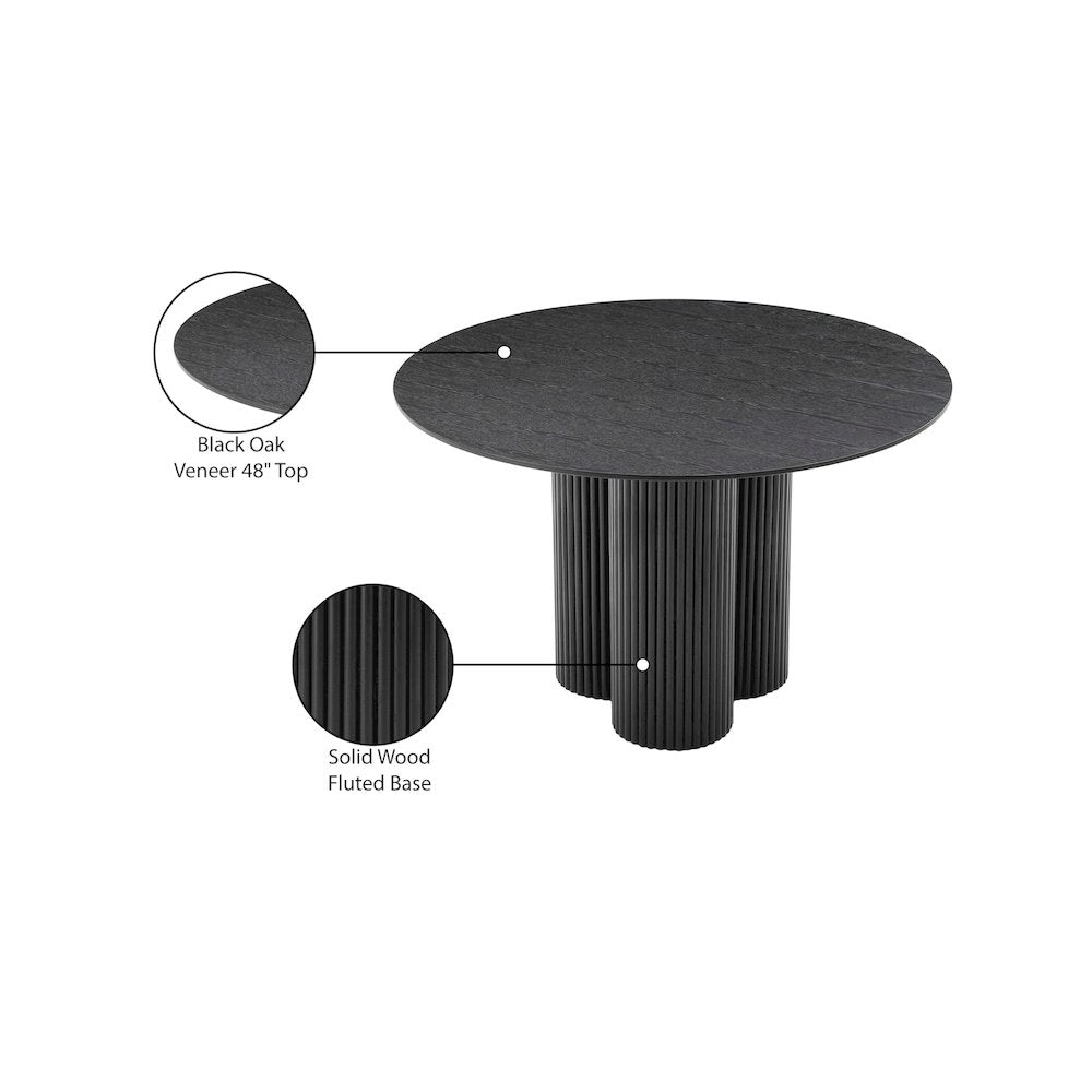 Simba Black Dining Table