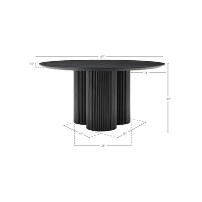 Simba Black Dining Table