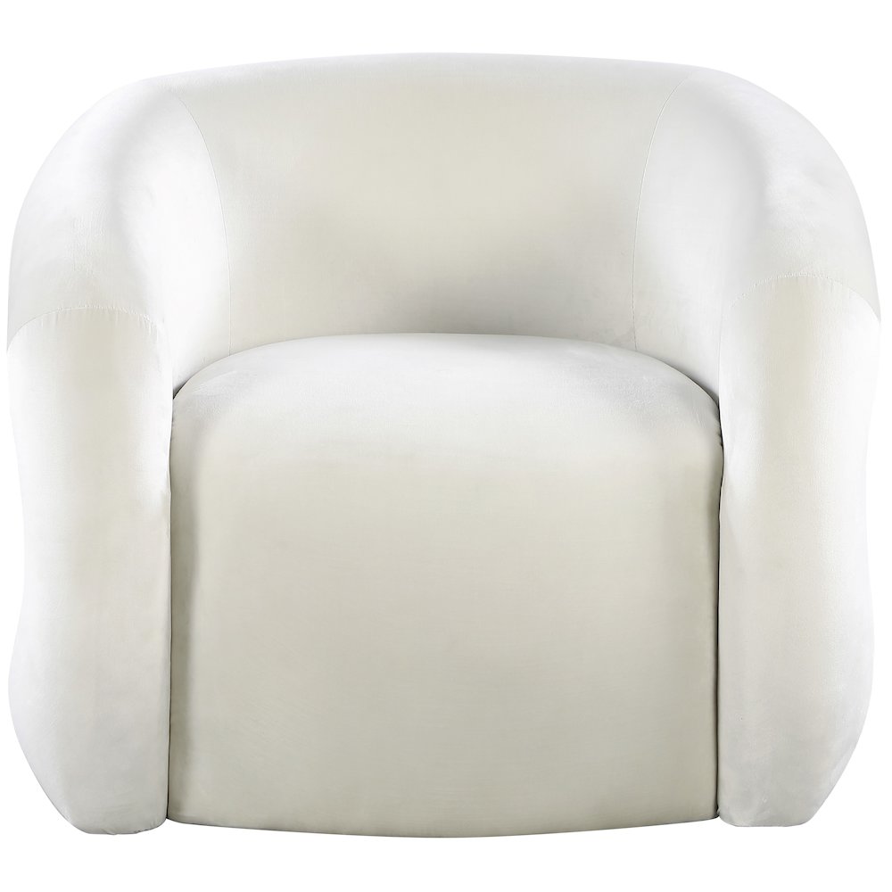 Roxbury Cream Velvet Accent Chair