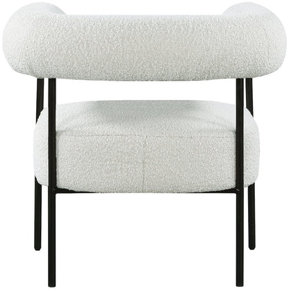 Blake Cream Boucle Fabric Accent Chair