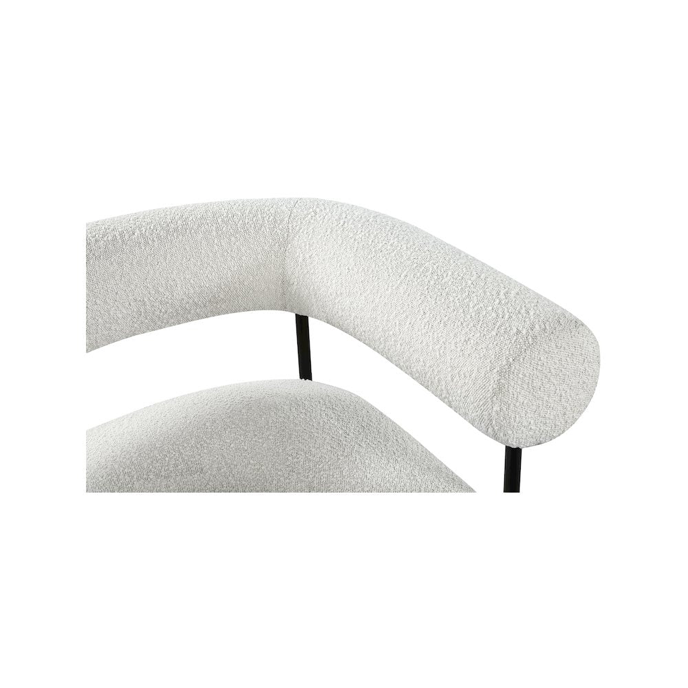 Blake Cream Boucle Fabric Accent Chair